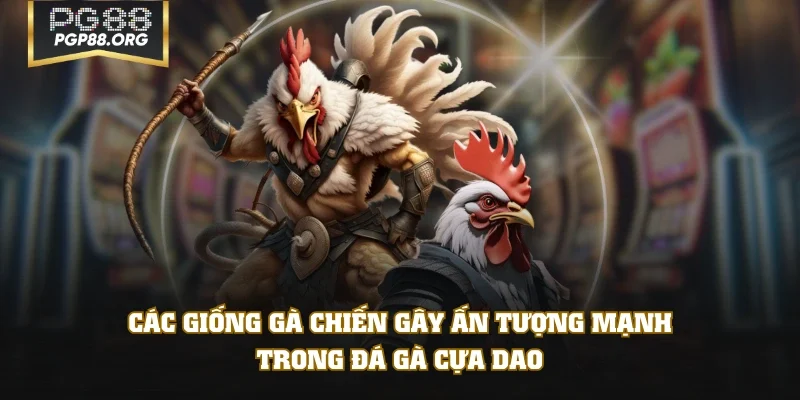 Các giống gà chiến gây ấn tượng mạnh trong đá gà cựa dao