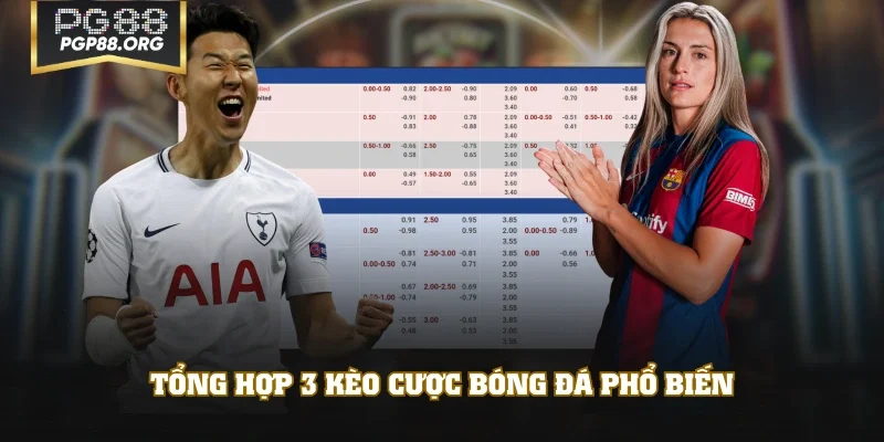 Tổng hợp 3 kèo cược bóng đá phổ biến